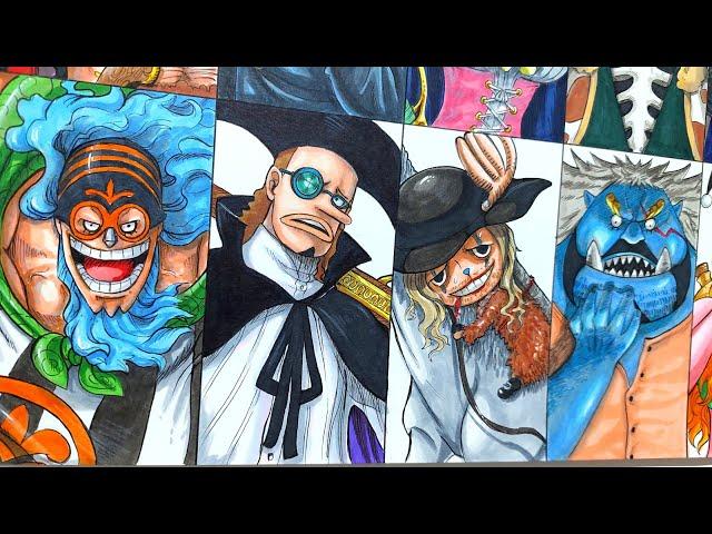 Drawing Strawhat Pirates as Blackbeard Pirates | One Piece | ワンピース