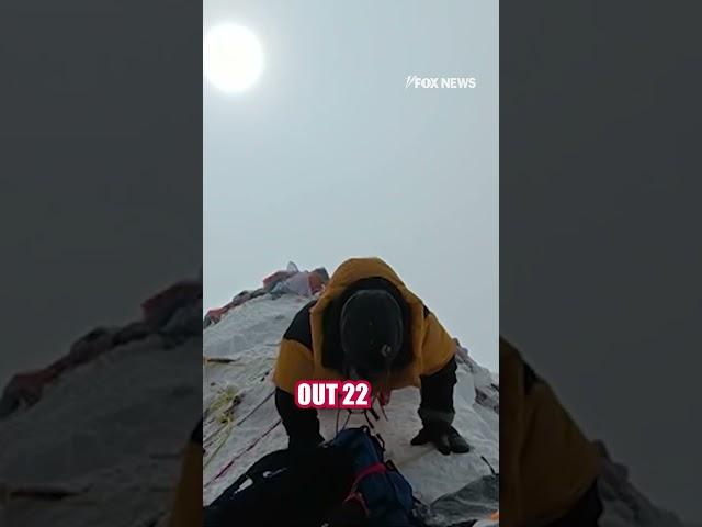 Fox News' Mike Tobin does push-ups atop Mount Everest for a cause #shorts #us #mounteverest