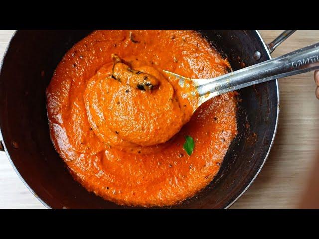 Saravana Bhavan Tomato Chutney Recipe | Tomato Chutney Recipe | Thakkali Chutney Recipe | Chutney