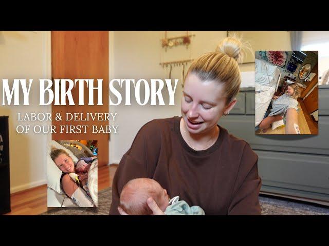 HE'S HERE  My Positive Birth Story + Name Reveal!