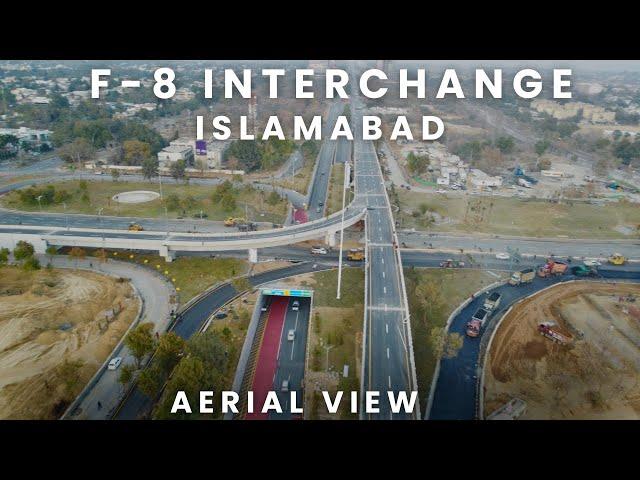 F-8 Interchange Islamabad Latest construction updates aerial view