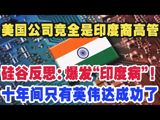 美国公司竞全是印度裔高管，硅谷反思:爆发“印度病”！十年间只有英伟达成功了