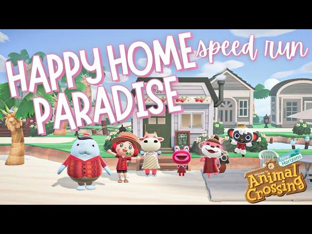 Let's COMPLETE happy home paradise! SPEED RUN | ACNH | Animal Crossing New Horizons 2024