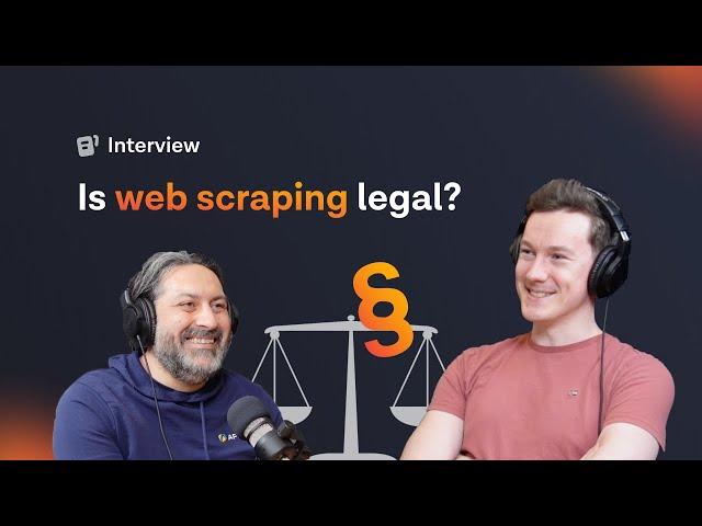 Is web scraping legal?  Find out in an informal talk with Apify's COO and ex-lawyer Ondra Urban