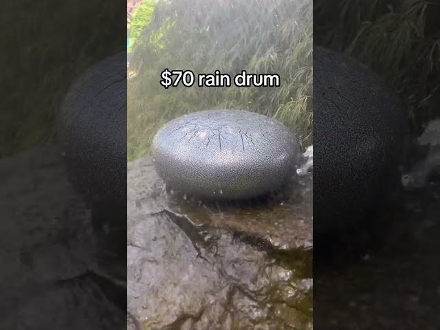 Wait for the last one ️ #nature #drums #garden #outdoors #instrument #rain #relaxing