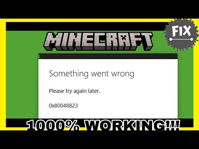 How to Fix Minecraft Launcher Error 0x80048823 (2025) | Easy & QUICK Solution for Windows 10/11