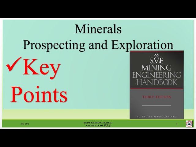 Mineral Prospecting and Exploration/  #Key Points  Economic Geology