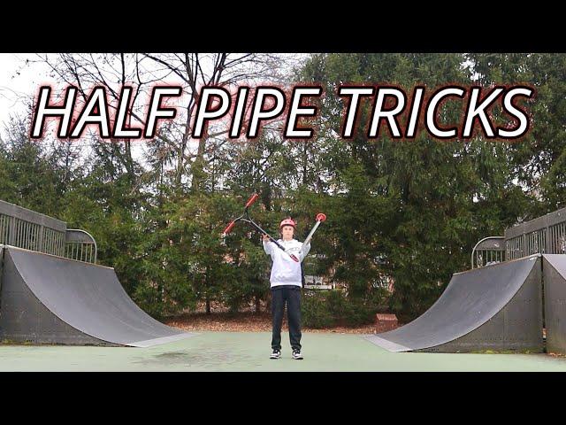 LEARNING FAST & EASY HALF PIPE TRICKS!