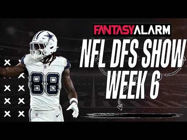 NFL DFS Week 6 DraftKings Top Picks & Example Lineups