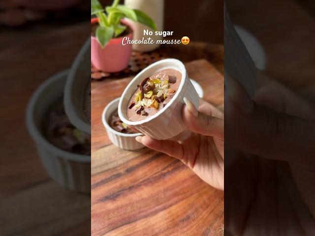 Itna healthy & delicious #healthydessert #chocolatemousse