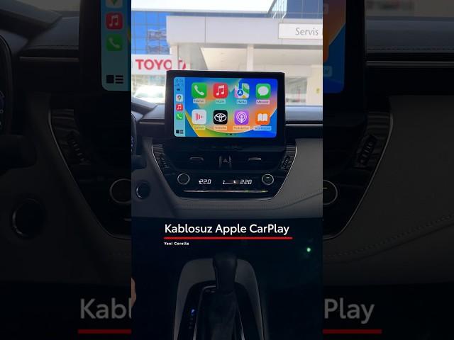 Yeni #Corolla'da bulunan kablosuz CarPlay nasıl çalışır? #Toyota #ToyotaBoranlar #Mersin