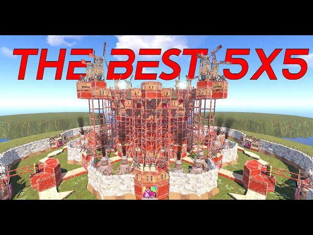 THE BEST 5X5 | Open Core + Widegap/Mroof | Tutorial | Rust Base Building 2024