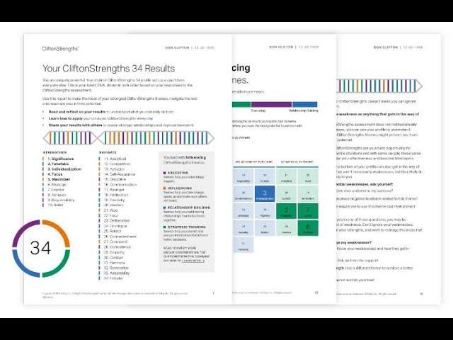 How To Use Your CliftonStrengths 34 Report