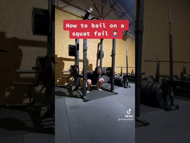 How to bail on a squat