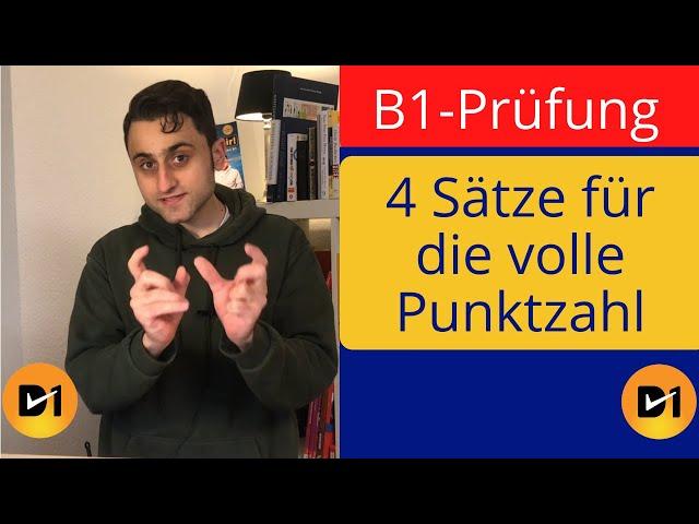 B1-Prüfung - sich vorstellen - Prüfungstraining