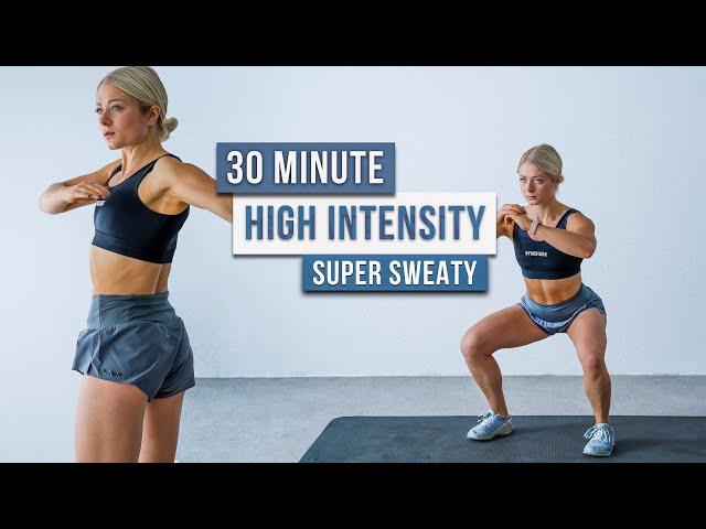 Day 5 - 30 MIN Calorie Killer HIIT WORKOUT - Full Body, No Equipment, No Repeat