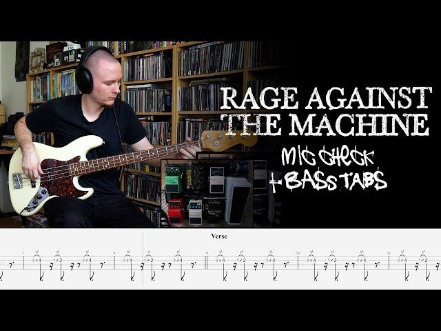 Rage Against The Machine  - Mic Check - Bass Cover + tabs
