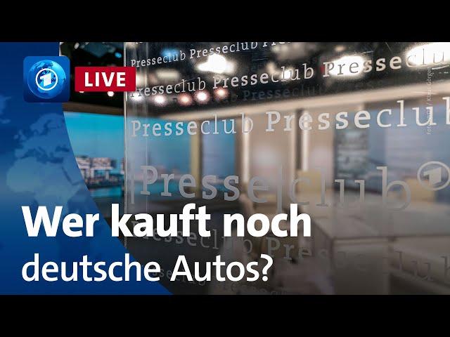 Deutsche Autoindustrie in der Krise | ARD-Presseclub