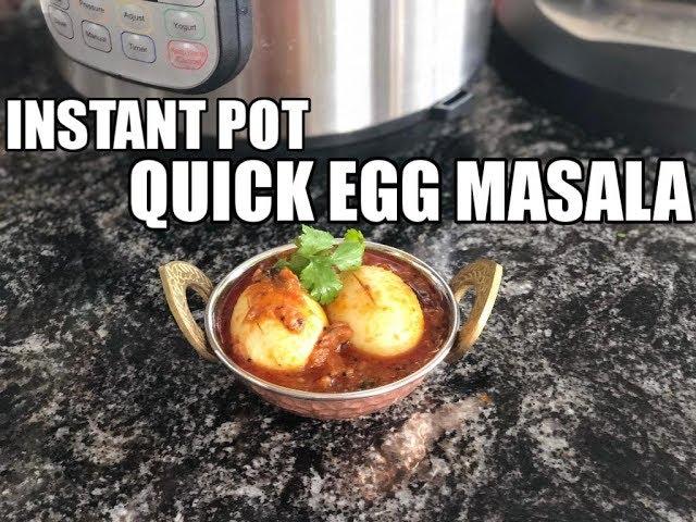 Instant Pot Egg Masala Curry | Hard Boiled Eggs in Tomato Gravy | PIP | Video Recipe Step by Step