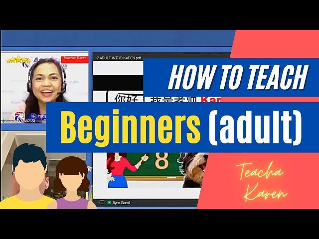 How to Teach Adult Beginners | CEFR A1 Level | Actual class with Commentary