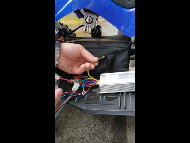 Easy way to  test  faulty or working  controller and throttle handle on Rosso electric atv 800w