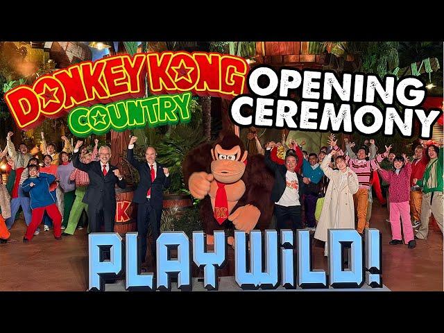 Donkey Kong Country Eve Ceremony at Universal Studios Japan.