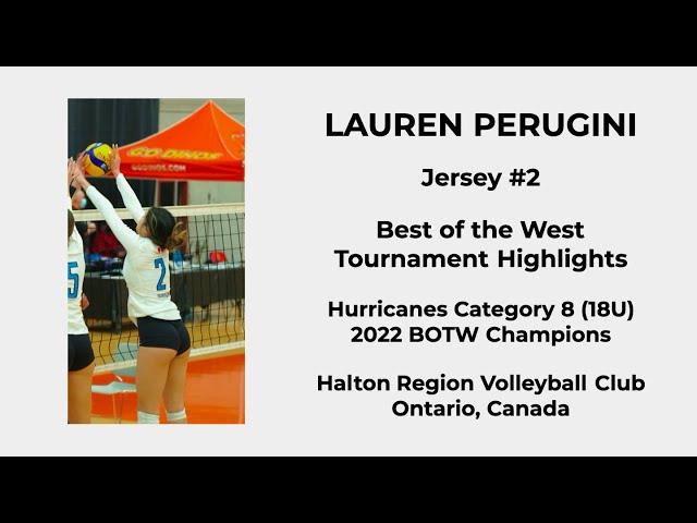 Best of the West Tournament Highlights | Lauren Perugini #2  | April 2022