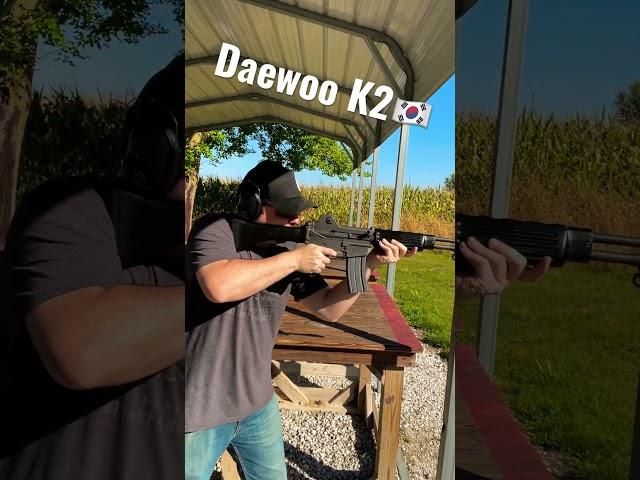 Korean Daewoo K2 at the Range!  #korea #daewoo #rifle #military #556