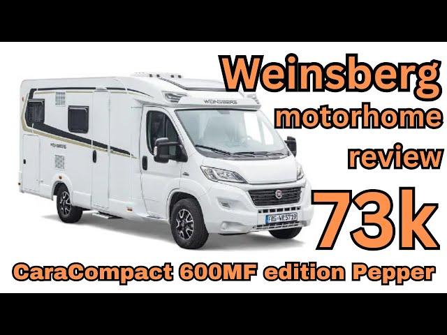 73k CORNER BED motorhome review. Weinsberg CaraCompact 600MF edition Pepper