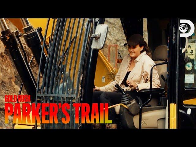 Tyler STRUGGLES To Operate an Excavator | Gold Rush: Parker's Trail | Discovery