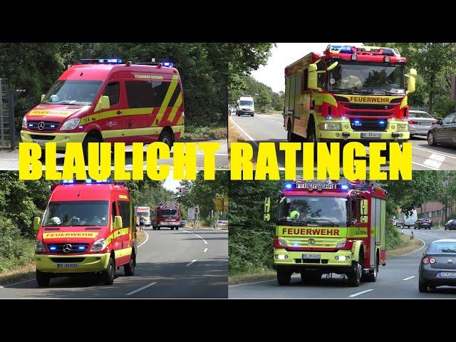 [BLAULICHT RATINGEN] EINSATZFAHRTEN der BF + FF + Rettung + POLIZEI Ratingen #MontisEinsatzfahrten