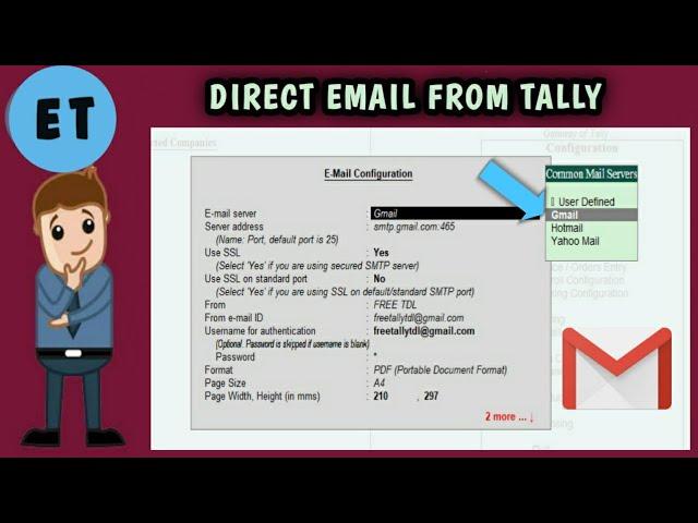 Direct Email from Tally.ERP 9