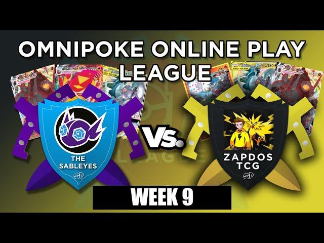 THE SABLEYES VS ZAPDOSTCG - OmniPoke Online League - WEEK 9 (Pokemon TCG)
