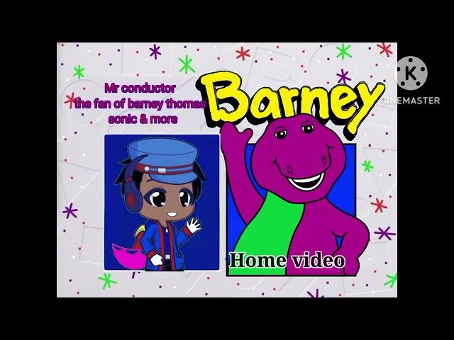 Mr conductor the fan of barney Thomas sonic &  more and Barney home video logo 1992 version