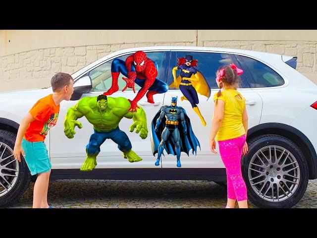 Magical Car Stickers with Adriana and Ali | Fun DIY Crafts