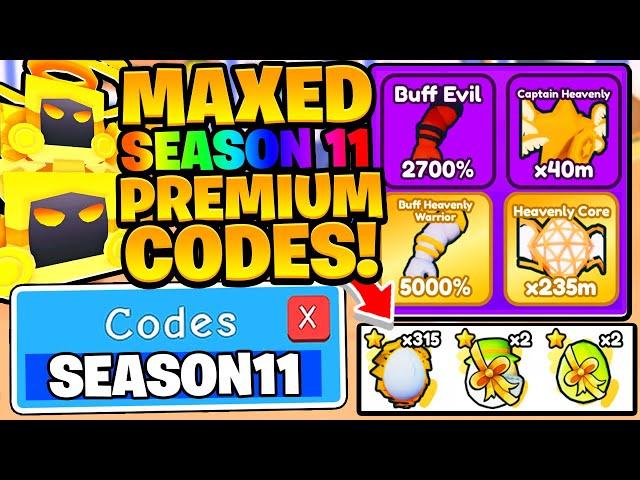 INSANE MAXED SEASON 11 PASS CODES In Arm Wrestle Simulator