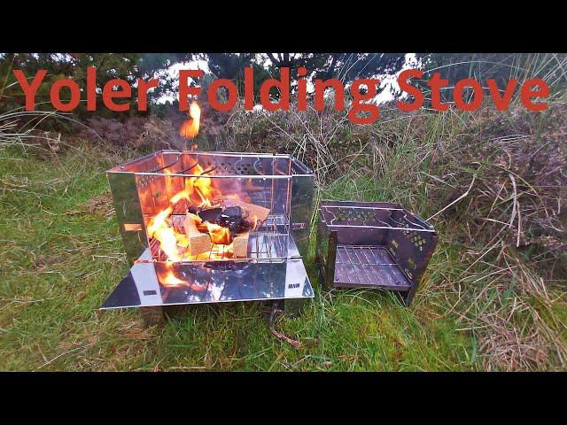 Yoler Barbecue Grill Backpacking Stove Portable Folding for Outdoor Cooking bushcraft Camping Grill