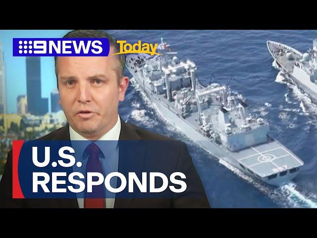 US breaks silence on Chinese warships off Australia | 9 News Australia