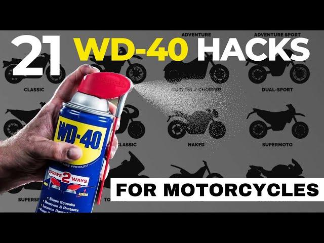 21 GENIUS WD-40 Hacks For ALL MOTORCYCLES!!!