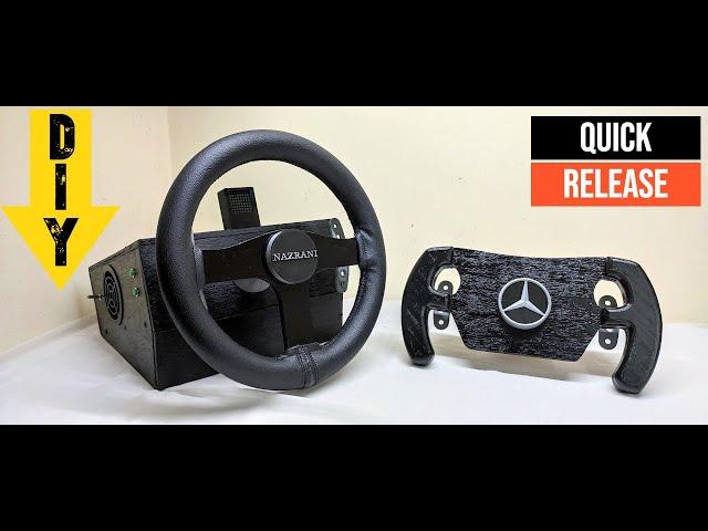 DIY FORCE FEEDBACK GAMING STEERING WHEEL with QUICK RELEASE