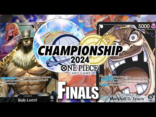 [OP09 FINALS] OP09 Blackbeard vs. OP07 Lucci || Miyagi Wave 2 Finals || One Piece Trading Card Game