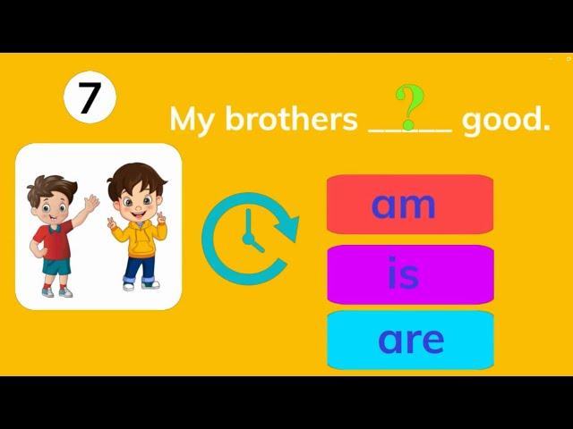 Am Is Are | Verb to be | Game for kids | Part 1