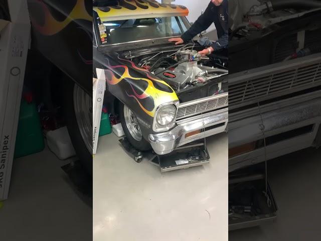 525ci bbc idle and revs! Brutal exhaust sound!