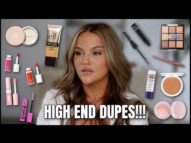 FULL FACE TRYING NEW VIRAL DRUGSTORE MAKEUP! we found high end dupes!!!