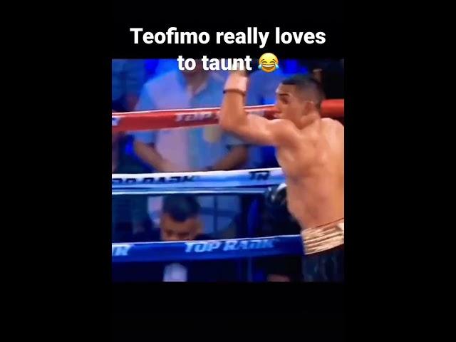 Teofimo loves to taunt  like and subscribe!! #boxing #boxinghype #teofimolopez