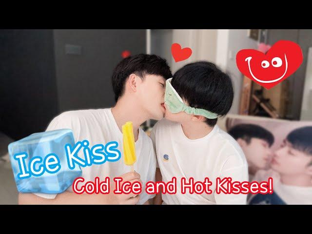 Ice Pop Kissing Challenge!So Hot | Tongue Kiss is The BEST! [Gay Couple Lucas&Kibo BL]