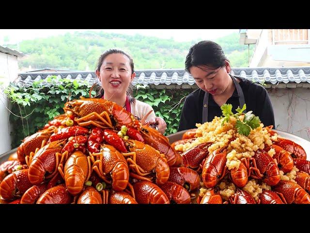 Adults and children love garlic crayfish  garlic-flavored shrimp Q-bomb  full of a plate of direct