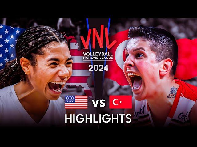 LEGENDARY MATCH | USA vs TURKIYE | Women's VNL 2024