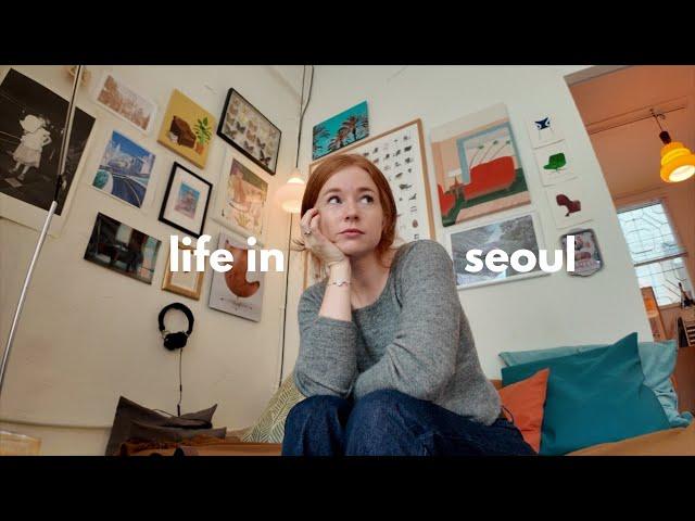 life in seoul  rose season, rain, bookstores, and my apartment in korea vlog