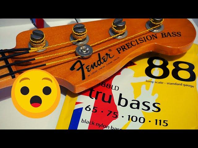 Black Nylon Bass Strings!?